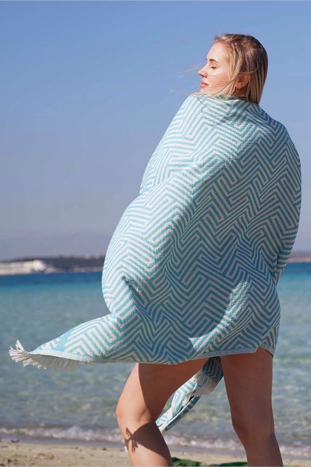 Alinda Turquoise Peshtemal