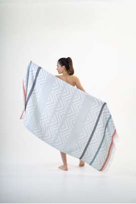 CHAPUTS Amos Light Blue Peshtemal