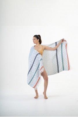 CHAPUTS Amos Light Blue Peshtemal