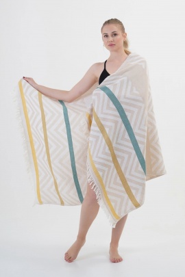 Amos Beige Peshtemal