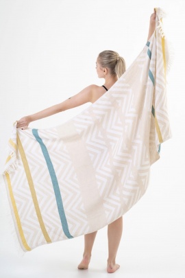 Amos Beige Peshtemal