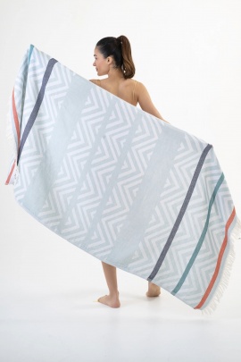 Amos Light Blue Peshtemal