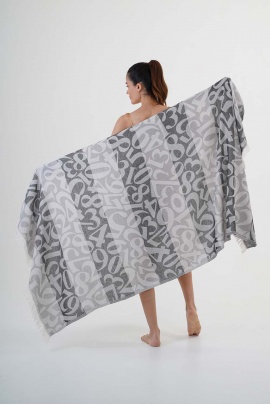 CHAPUTS Apollonia Black & Grey Peshtemal