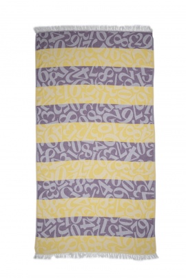 SAUDADE Apollonia Yellow & Purple Peshtemal (Sustainable Cotton)