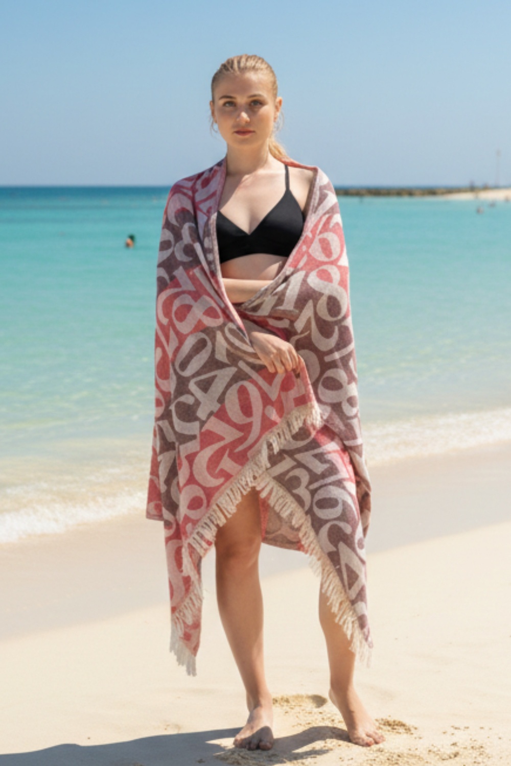 Apollonia Burgundy & Red Peshtemal