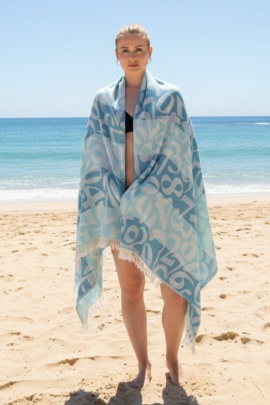 Apollonia Turquoise & Mint Peshtemal