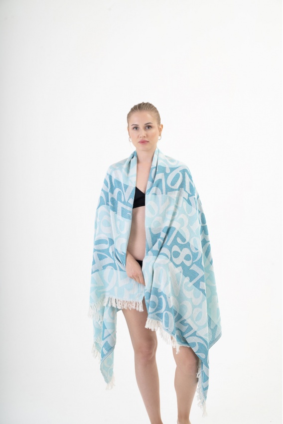 CHAPUTS Apollonia Turquoise & Mint Peshtemal