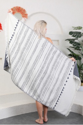 CHAPUTS Aspendos Navy Blue Peshtemal