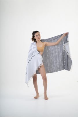 CHAPUTS Aspendos Black Peshtemal