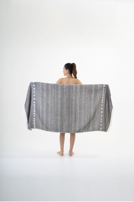 CHAPUTS Aspendos Black Peshtemal