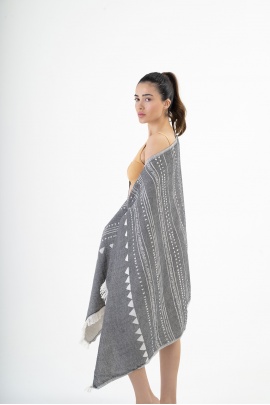 CHAPUTS Aspendos Black Peshtemal