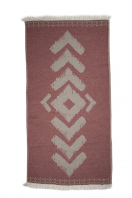 SAUDADE Edessa Burgundy Peshtemal (Sustainable Cotton)