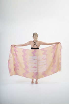 CHAPUTS Halikarnassos Yellow & Pink Peshtemal