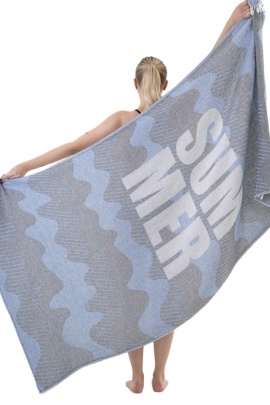 Halikarnassos Navy & Light Blue Peshtemal