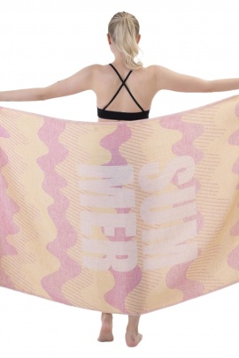 Halikarnassos Yellow & Pink Peshtemal