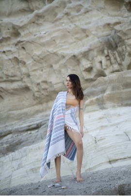 CHAPUTS Hierapolis Blue Peshtemal