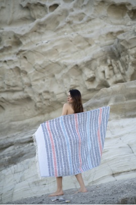 CHAPUTS Hierapolis Blue Peshtemal