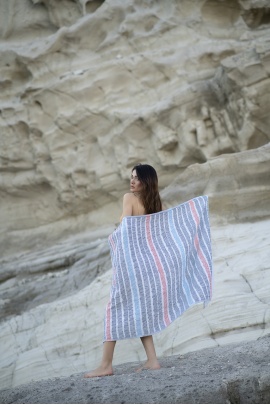 CHAPUTS Hierapolis Blue Peshtemal