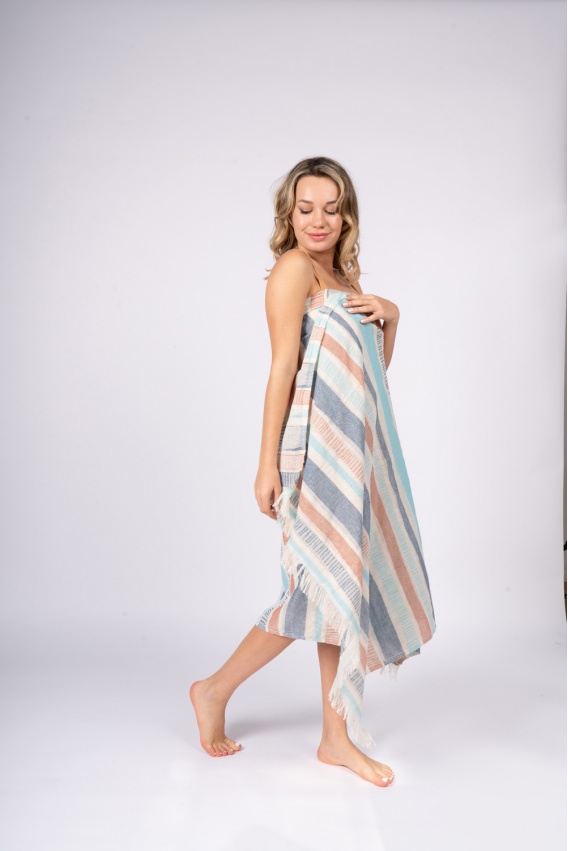 CHAPUTS Larissa Blue Peshtemal