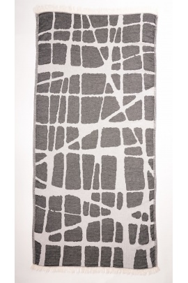 CHAPUTS Fortuna Black Peshtemal (Double Face)