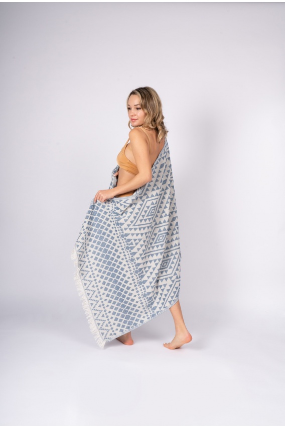 CHAPUTS Hermes Blue Peshtemal 