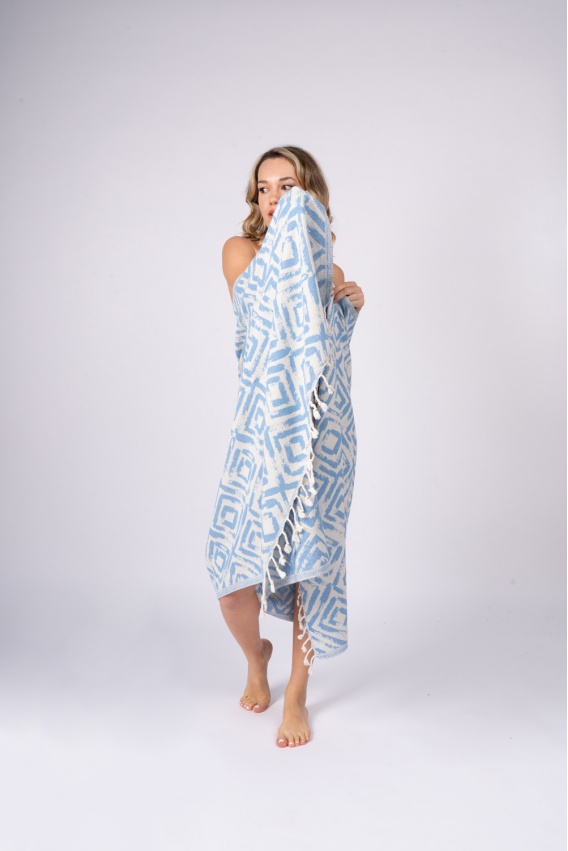 CHAPUTS Misis Denim Blue Peshtemal 