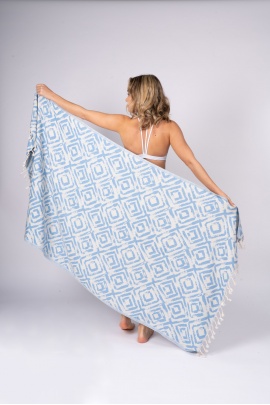 CHAPUTS Misis Denim Blue Peshtemal 