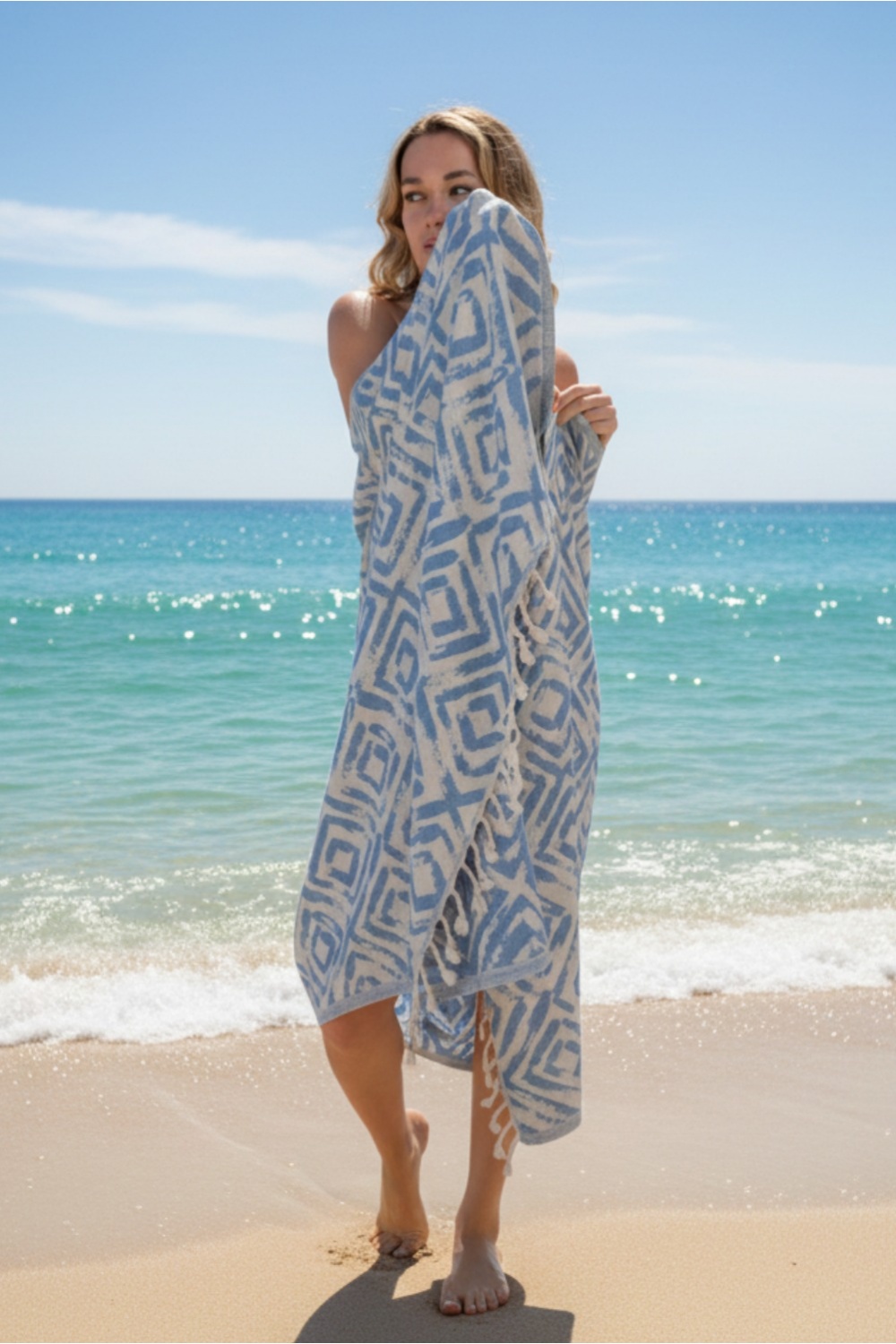 Misis Denim Blue Peshtemal