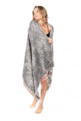 Priene Black Peshtemal