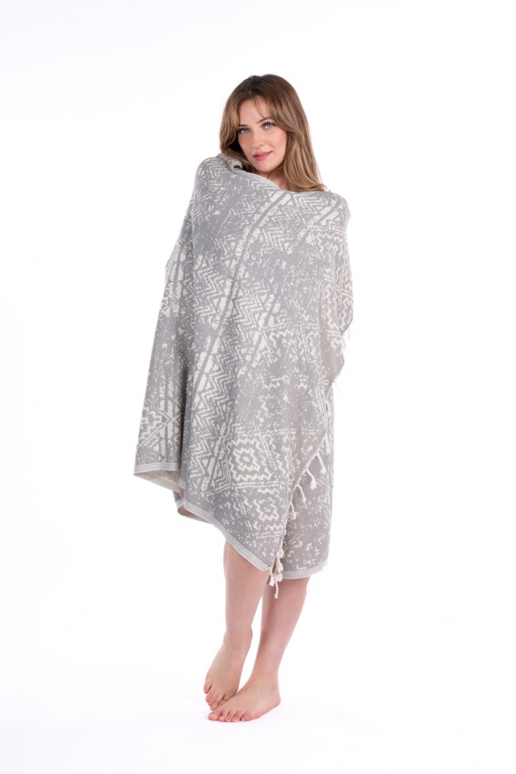 CHAPUTS Priene Grey Peshtemal