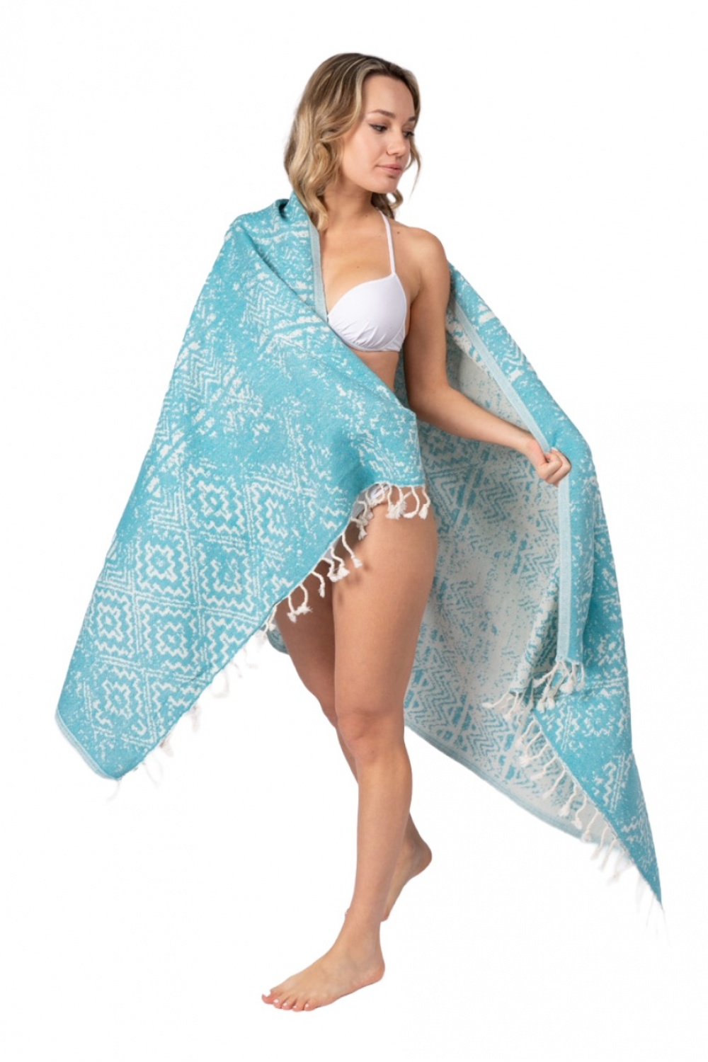 Priene Turquoise Peshtemal