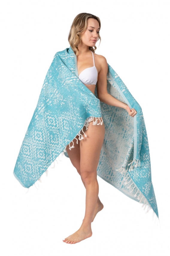 Priene Turquoise Peshtemal