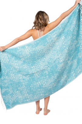 Priene Turquoise Peshtemal