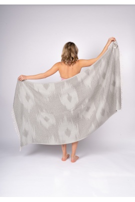 CHAPUTS Teos Grey Peshtemal