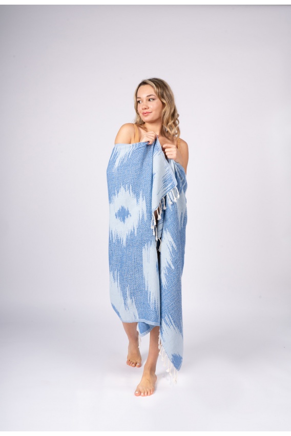 CHAPUTS Teos Blue Peshtemal