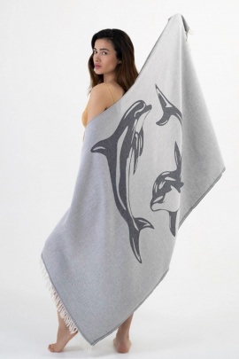 Dolphin Black Peshtemal