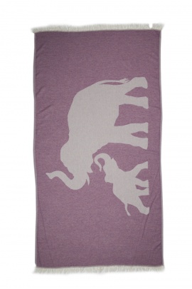 SAUDADE Elephant Purple Peshtemal (Sustainable Cotton)