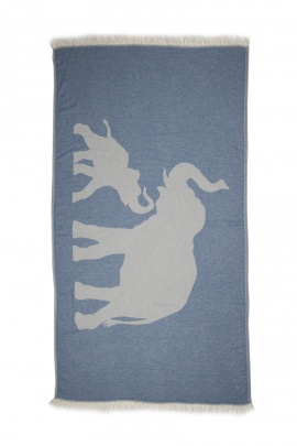SAUDADE Elephant Blue Peshtemal (Sustainable Cotton)