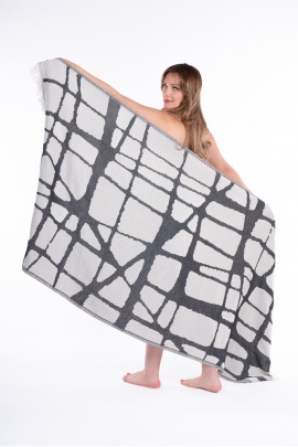 CHAPUTS Fortuna Black Peshtemal