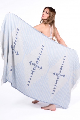 Knidos Blue Peshtemal