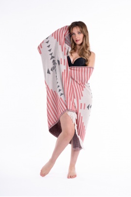 CHAPUTS Knidos Red Peshtemal