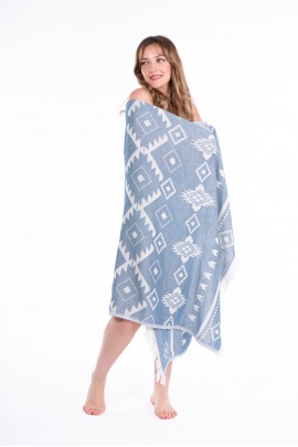 CHAPUTS Lebedos Navy Blue Peshtemal