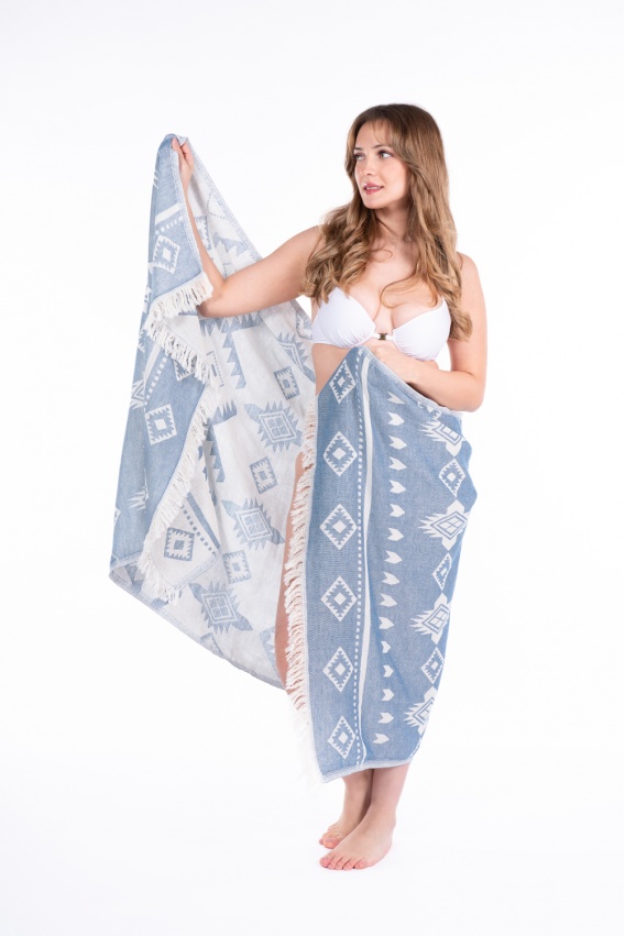 CHAPUTS Lebedos Navy Blue Peshtemal