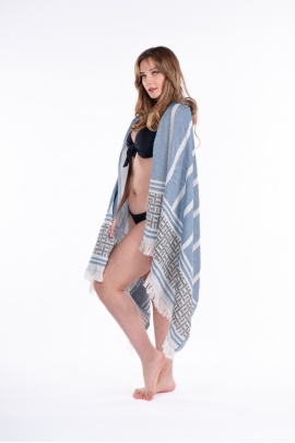 CHAPUTS Letoon Navy Blue Peshtemal CHAPUTS Letoon Navy Blue Peshtemal