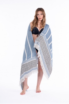 CHAPUTS Letoon Navy Blue Peshtemal CHAPUTS Letoon Navy Blue Peshtemal