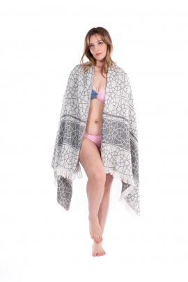 CHAPUTS Nysa Grey Peshtemal