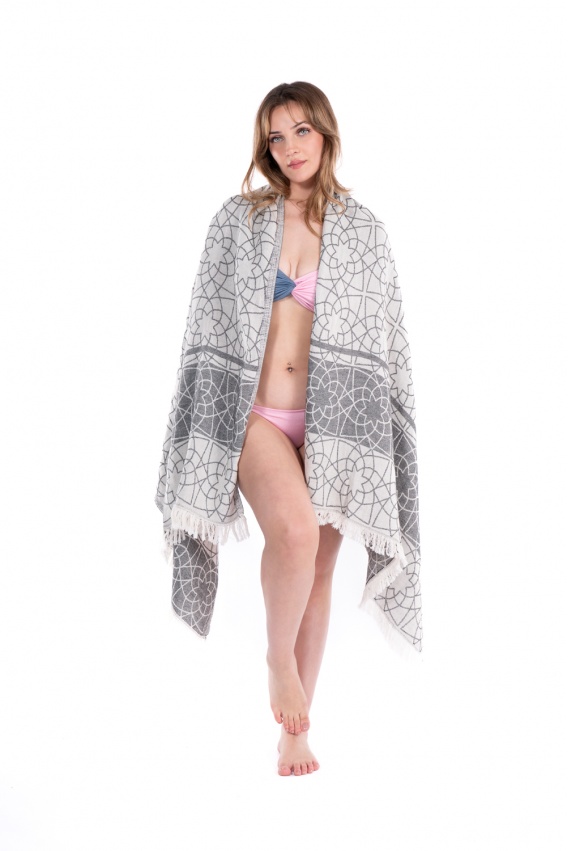 CHAPUTS Nysa Grey Peshtemal