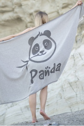 Panda Black Peshtemal
