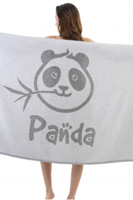 Panda Black Peshtemal