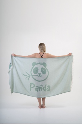 SAUDADE Panda Green Peshtemal (Sustainable Cotton)